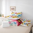 thumbnail image 5 of Homewish Vibrant Rustic Sunflower Bedding Comforter Set 7pcs, Farmhouse Floral King Bedding Sets, Vintage Oil Printing Reversible Bed Sheets, Super Cozy Room Decor, 5 of 7
