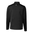 thumbnail image 3 of Men's Cutter & Buck  Black New Hampshire Fisher Cats Big & Tall Traverse Stripe Stretch Quarter-Zip Top, 3 of 3