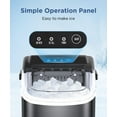 thumbnail image 6 of Moifoi Ice Maker Countertop 26.5 Lbs/24 H,9 Bullet Ice Ready in 6 Mins, Portable ice Machine with Self-Cleaning,Black, 6 of 8