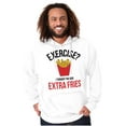 thumbnail image 5 of Exercise You Said Extra Fries Foodie Hoodie Sweatshirt Women Men Brisco Brands X, 5 of 6