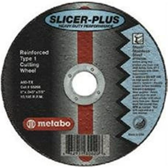 Original SlicerĀ® Cutting Wheel, 3 in dia, .04 in Thick, A 60 TZ Grit, Alum. Oxide