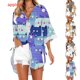 thumbnail image 2 of Camiseta Con Botones Para Mujer , Vestido De Manga Larga , Traje De Baño , Cubierta De Ups , Blusa De Túnica Casual, 2 of 4