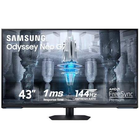 Samsung 43" Odyssey Neo G7 + Resident Evil Requiem Game Code - 4K UHD 144Hz 1ms(MPRT) VESA Display HDR600 Smart Gaming Monitor - LS43CG702NNXZA