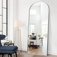 thumbnail image 3 of KDMLR Arched Full Length Floor Mirror 64"x21.1" Full Body Standing Mirror,Black, 3 of 7