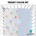 thumbnail image 6 of Bimocosy Crib Sheets Fitted 2 Pack for Baby Boys & Girls 52'’ x 28'' (Garden), 6 of 8