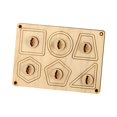 thumbnail image 1 of Piezas de tablero de actividades Juguetes sensoriales de madera Juguete interactivo de viaje para padres e hijos Sensorial formas, 1 of 9