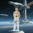 thumbnail image 3 of Alaiyaky Kids Astronaut Costume, Space Costume Halloween Fancy Dress Kids Girls Boys Astronaut Astronaut Uniform Jumpsuit Outfits Halloween Book Day Party Dress Up, 3 of 7