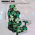 thumbnail image 2 of Whosucclay Shamrock Print Gaming Chair Cover Cat Scratch Proof Jacquard, Spandex Gaming Chair Slipcovers Arms Attached Washable for Office/PC Chairs St Patrick's Day Decor, 2 of 8