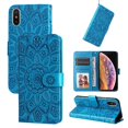 thumbnail image 5 of Funda tipo cartera GANGXUN para iPhone X/Xs , diseño girasol, cuero PU, soporte, cierre magnético, tarjetero, 5 of 5