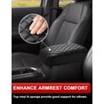 thumbnail image 7 of KBH Center Console Cover for 2016-2023 Toyota Tacoma Interior Accessories, Black Leather Middle Console Armrest Cover for Truck, 7 of 7