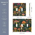 thumbnail image 2 of Yayeee Toggle Light Switch Wall Plate 3-Gang 6.37"x4.48" Decorative Outlet Cover, Orange Mushroom, 2 of 7