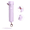 Lavender, variant on Guard Dog Security Packin' Heat, World’s Smallest Pepper Spray Self Defense for Women with Keychain Snap Clip, Push-Button Safety Cap, 1 pack