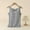 Black Pajama for Women, variant on Tank Tops for Women Built in Bra Classic Casual Home Clothes Comfy Striped Cotton Sleeveless Layer Pajama Gray M