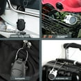 thumbnail image 3 of Eigraketly Casco de rueda con contraseña antirrobo, candado codificado, Cable de acero telescópico, combinación de candado para motocicleta, herramientas Bicicletas eléctricas plata Eigraketly OD002091-02, 3 of 6