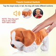 thumbnail image 2 of Pekingese Dog Interactive Barking Puppy Plush Animated Pet Electronic Dog Cute Robot Dog Baby Toys Touch Control Plush 12, 2 of 4