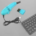 thumbnail image 3 of Desktop Vacuum Cleaner Dust Sweeper for Hairs Crumbs Keyboard Sky Blue, 3 of 8