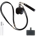 thumbnail image 1 of Funda de piel para AirPods 4 ChouxiLin a prueba de golpes negra, 1 of 9