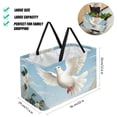 thumbnail image 2 of Peace Dove Large Capacity Reusable Foldable Oxford Cloth Picnic Basket - Versatile Shopping Basket, Laundry Organizer, and Shopping Bag, 2 of 7