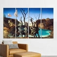 thumbnail image 3 of Famous Art, Swans Reflecting Canvas Poster, Cisnes Reflejando Elefantes Artwork, Wall Swans Printed, Wall Artwork, Canvas Wall Decor - 4P-Gallery Wrapped, 3 of 9