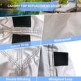 thumbnail image 4 of Toldo de Reemplazo para Carpa JOSIVIKY 3x3m Gris 300D Oxford, 4 of 8