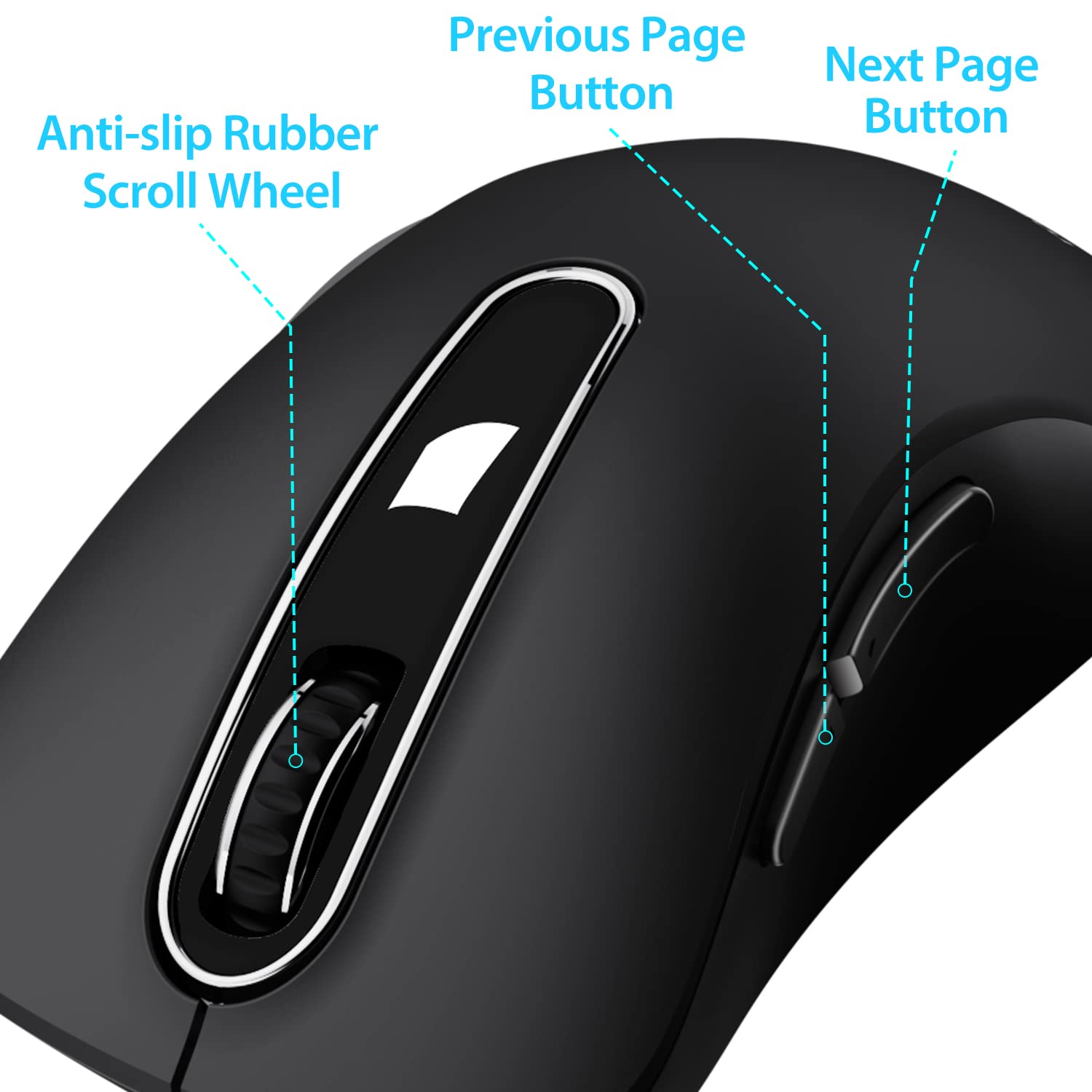 Memzuoix Wireless Mouse 1400 DPI 5-Button Ergonomic photo 4