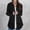 Black, variant on ZJXFGS Button Down Shirt Jackets for Women Basic Work Office Casual Tops Women Long Sleeve Plain Tops Plus Size Shirts Blouses Tops Black L