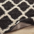 thumbnail image 5 of Sweet Home Stores Cozy Moroccan Trellis Design Contemporary Living & Bedroom Soft Shag Area Rug, 5' x 7', Charcoal Gray, 5 of 5