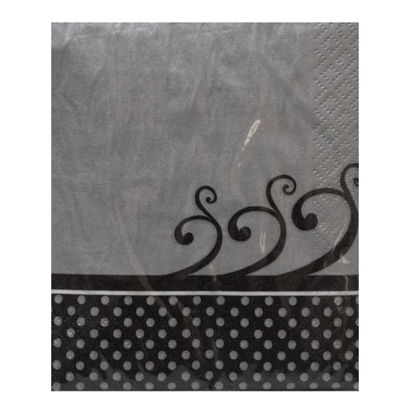 Chic Wedding Cake Beverage Napkins