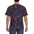 thumbnail image 3 of Bixox Men's Colorful Shells Printed Short Sleeve Skinny Athletic T-Shirt, 3 of 6