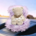 thumbnail image 5 of Doll Car Seat for 12cm Dolls with Air Vent Clip and Desktop Stand, Cute and Functional Car Ornament for Blind Box Doll Fans, Collectors,Car Seat Chair Accessories,Purple, 5 of 7