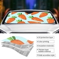 thumbnail image 4 of Kdxio Cartoon Carrot Print Front Windshield Sun Shade,Folding Auto Sunshade for Car Truck SUV-Small, 4 of 7