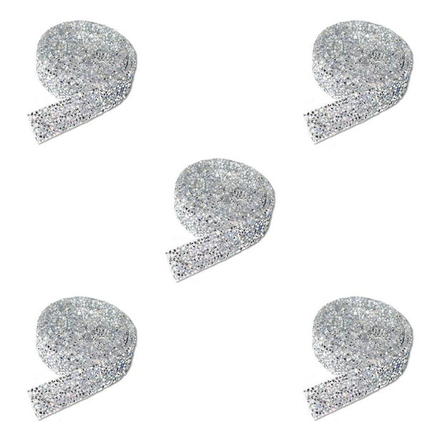 Injueey Pegatinas ostentosas, cinta decorativa, cinturón DIY, arreglo de ropa, cuentas de decoración, diseño autoadhesivo, tira de taladro Type2 NO2