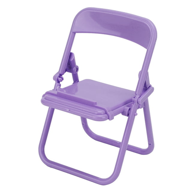 Sailing Soporte portátil para teléfono morado: material TPR, modo horizontal y vertical, forma de taburete, soporte móvil decorativo y auxiliar