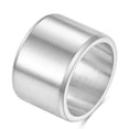 thumbnail image 2 of 15mm Gold/Silver Brushed Band Men's Jewelry Stainless Steel Matte Ring Size 7-12, 2 of 7