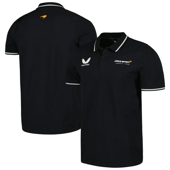 McLaren F1 Men's Lifestyle Polo Shirt- Black/Gray/Blue/White