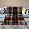 thumbnail image 2 of Orinice Tartan Pattern Warm Lightweight Blanket Soft Fleece Blankets for All Seasons - Multiple Sizes Available 50x60in, 2 of 6