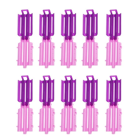 

45pcs Curly Hair Clips Wave Perm Rod Hair Curler Hairdressing Styling Tool for Salon (Purple and Pink)