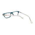 thumbnail image 4 of eyebobs Smokin Unisex Premium Readers, Blue Marbled Front With Clear Crystal Temples 0.75 Magnification, 4 of 4