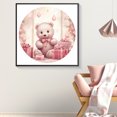 thumbnail image 4 of Pintura De Diamante 5D DIY Taladro Redondo Completo Kit De Oso Nevado Decoración 30x30cm Rosa, 4 of 9