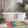 thumbnail image 2 of Colorful Rainbow Tie Dye Spiral Pattern Kitchen Rug Mat,Kitchen Runner Rugs Non Skid Washable,Decorative Kitchen Floor Mats for Kitchen,Sink,Laundry,17"x47.2", 2 of 7