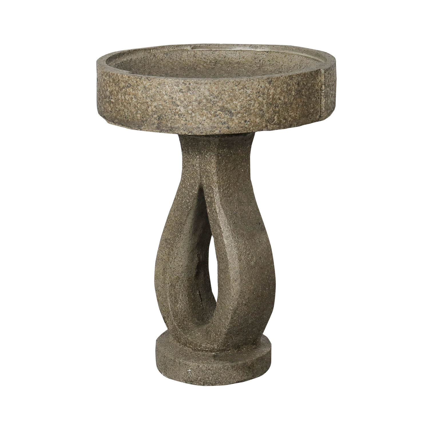 21.8”High Bird Baths for Garden - Concrete Modern Outdoor Standing Birdbath for Garden, Patio, Backyard, Lawn Decor