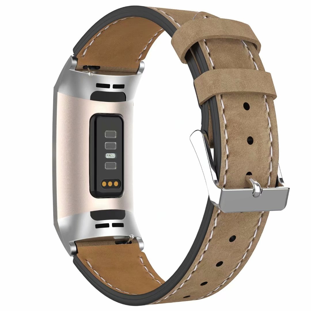 Fitbit Leather Accessory Band Camel 19 Blaze Small Size & 1 Charge2 Large for sale online 