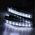 thumbnail image 4 of 2Pcs 8 LED Daytime Running Lights Car Driving DRL Fog Lamp Light White Bright 12V, 4 of 11