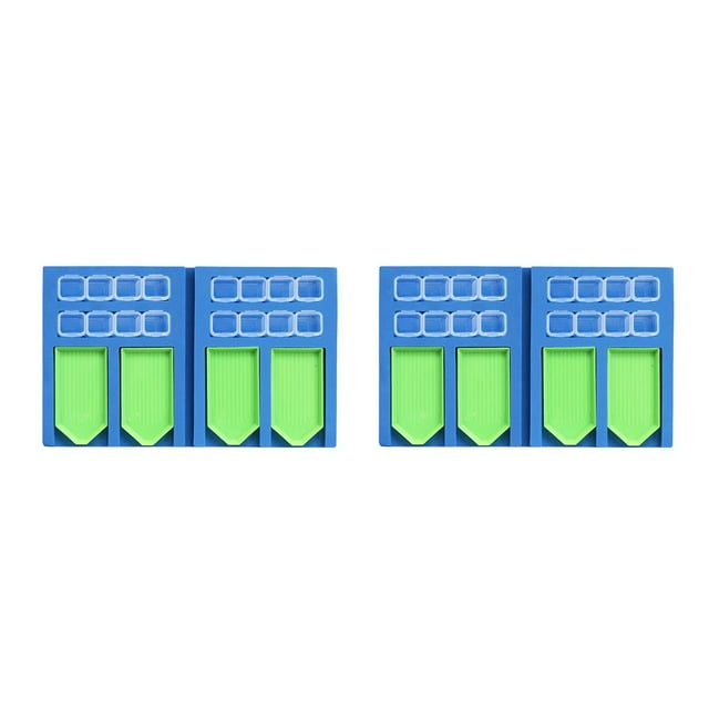 Transemion Practical Tray Organizer Multi-Boat Holder Jar Containers Kits Beading Storage Tray DIY Craft Blue combination 2 2Set