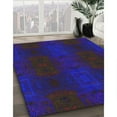 thumbnail image 2 of Ahgly Company Indoor Square Patterned Purple Novelty Area Rugs, 3' Square, 2 of 6