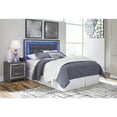 thumbnail image 2 of Signature Design by Ashley Lodanna Queen Upholstered Panel Headboard Gray (Headboard Only), 2 of 8