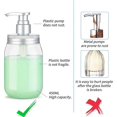 thumbnail image 5 of Dispenser bottle with pump soap dispenser/refillable pump bottles lotion & soap dispensers/bathroom soap dispenser (450ML X2), 5 of 5