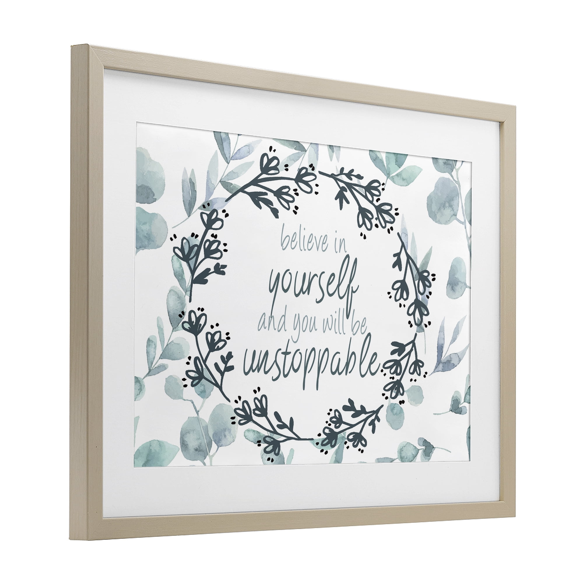 Stupell Industries You Will Be Unstoppable Birch Framed Print Under Glass, design by Kim Allen