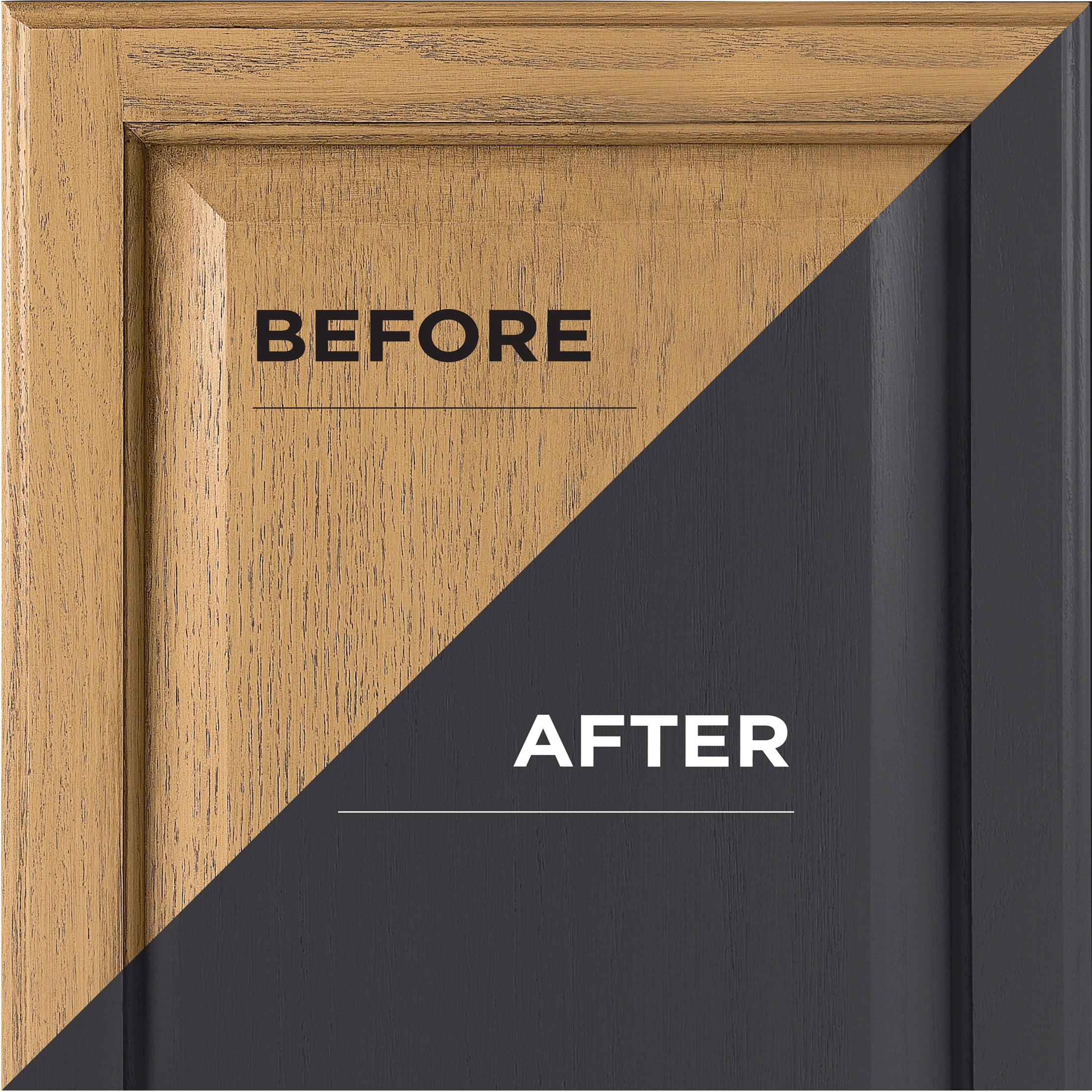 Black, Rust-Oleum Cabinet Transformations Satin Coating Kit-38039015T, Quart