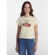Strawberry Shortcake Women’s Graphic Baby Tee, Sizes XXS-XXL